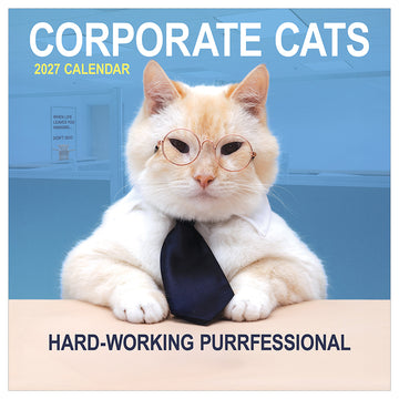 2027 Corporate Cats Wall Calendar