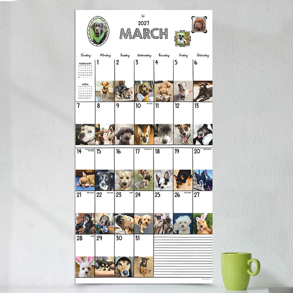 2027 Dog-A-Day Wall Calendar