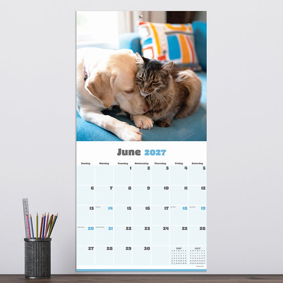 2027 Furry Friends Wall Calendar