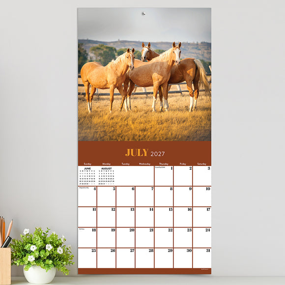 2027 Horses Wall Calendar