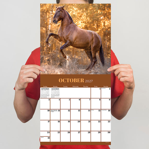 2027 Horses Wall Calendar