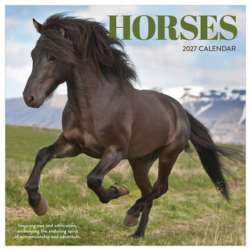 2027 Horses Wall Calendar