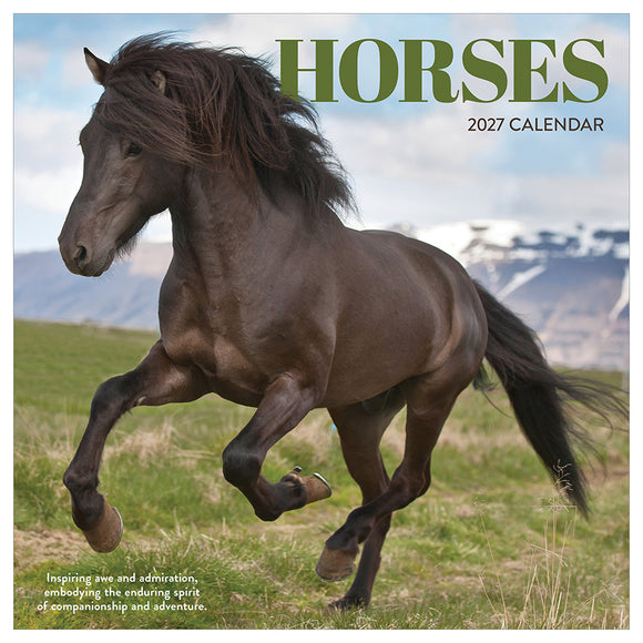 2027 Horses Wall Calendar