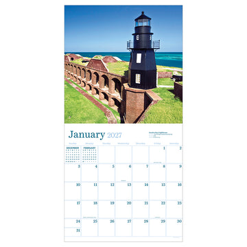 2027 Lighthouses Wall Calendar - 0