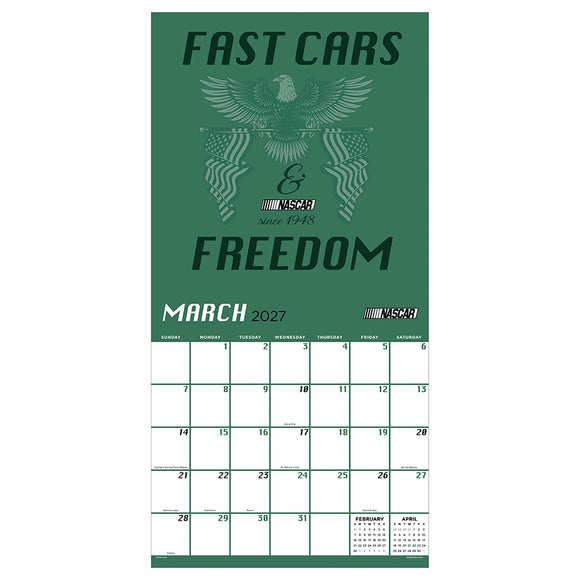 2027 Nascar Trend Wall Calendar