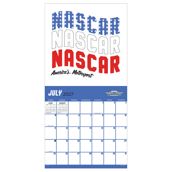 2027 Nascar Trend Wall Calendar