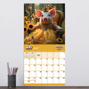2027 Playful Pigs Wall Calendar-4