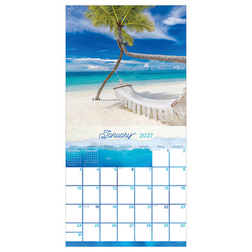 2027 Tropical Escapes Wall Calendar - 0