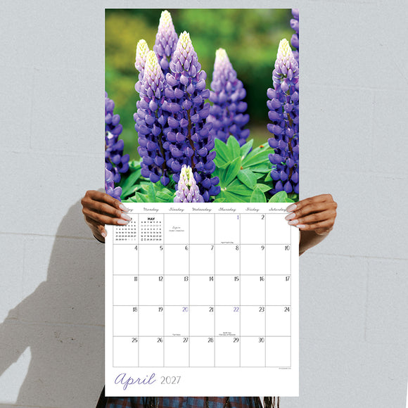 2027 Flowers Wall Calendar