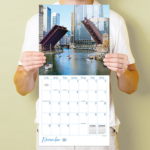2027 Chicago Wall Calendar
