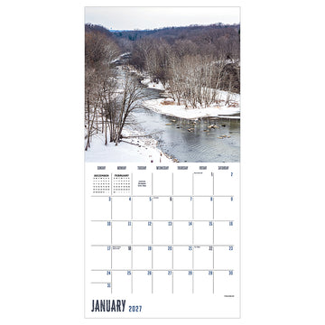 2027 Indiana Wall Calendar - 0