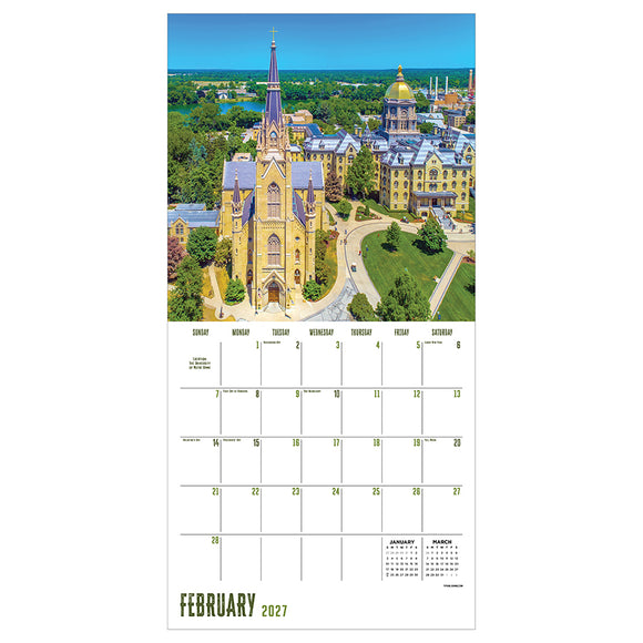 2027 Indiana Wall Calendar