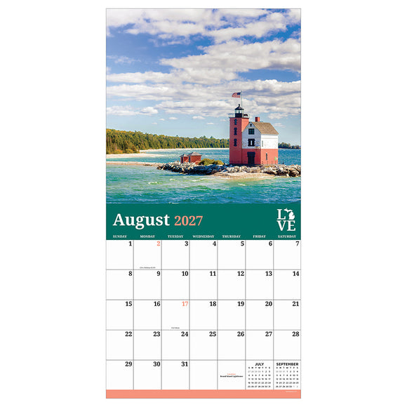 2027 Michigan Wall Calendar