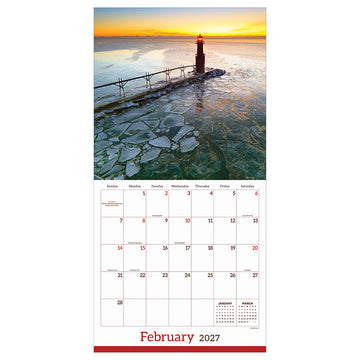 2027 Wisconsin Wall Calendar - 0