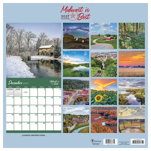 2027 Midwest Is Best Wall Calendar