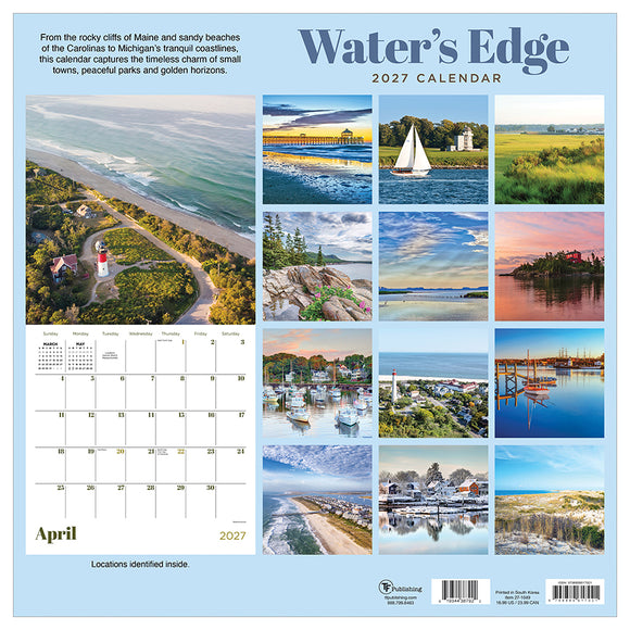 2027 Water's Edge Wall Calendar