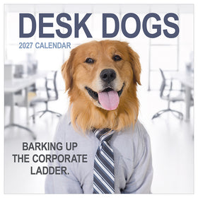 2027 Desk Dogs Wall Calendar
