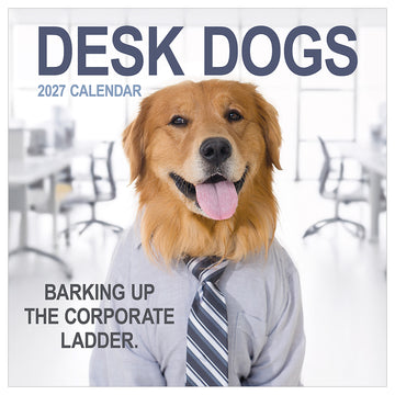 2027 Desk Dogs Wall Calendar