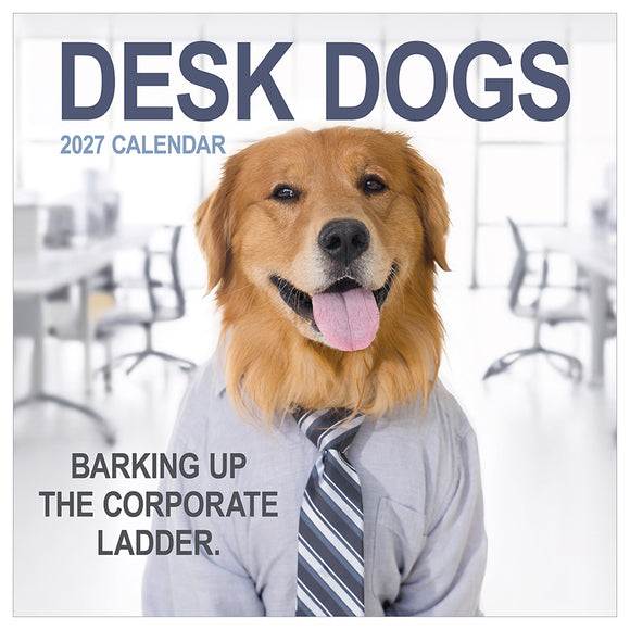 2027 Desk Dogs Wall Calendar