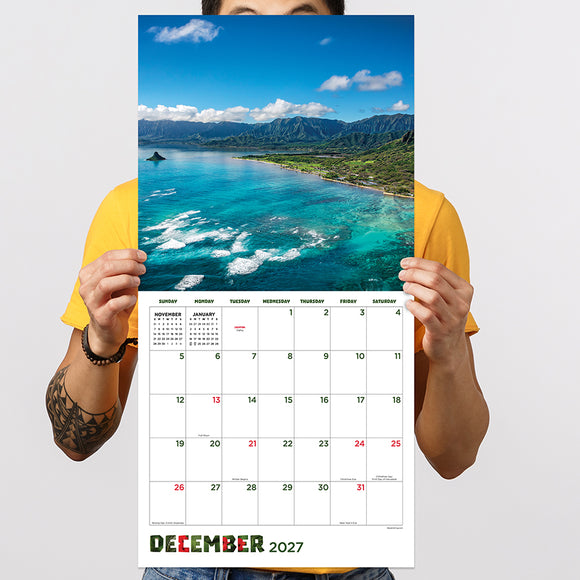 2027 Hawaii Wall Calendar