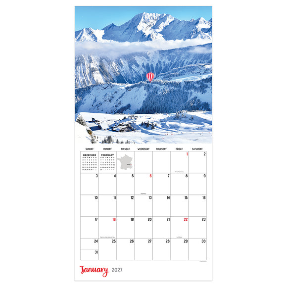 2027 France Wall Calendar