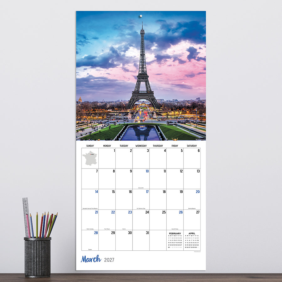 2027 France Wall Calendar | TF Publishing | Calendars + Planners