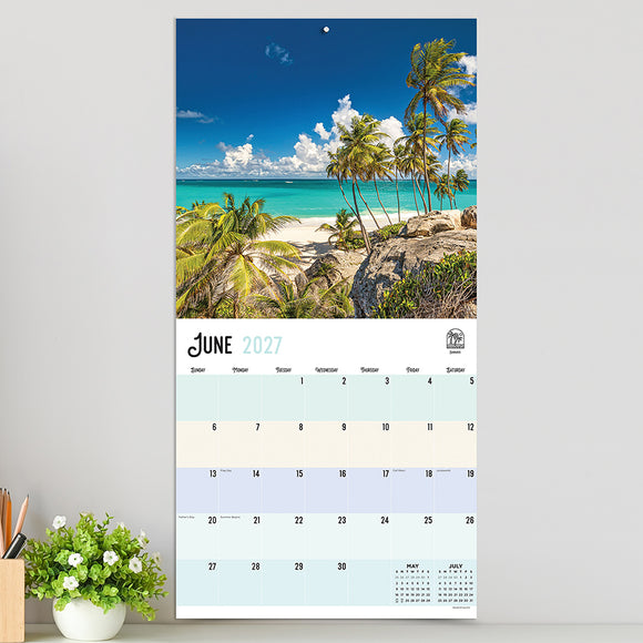 2027 Beaches Wall Calendar
