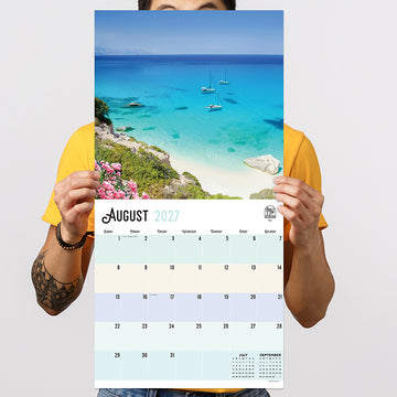 2027 Beaches Wall Calendar - 0