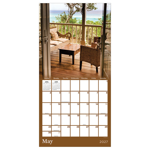 2027 Porches Wall Calendar