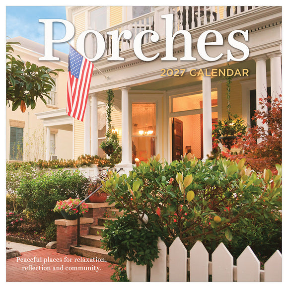 2027 Porches Wall Calendar