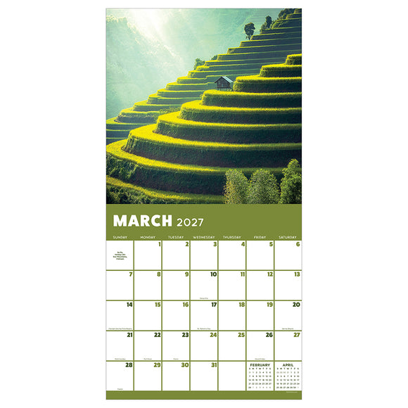 2027 World Travel Wall Calendar