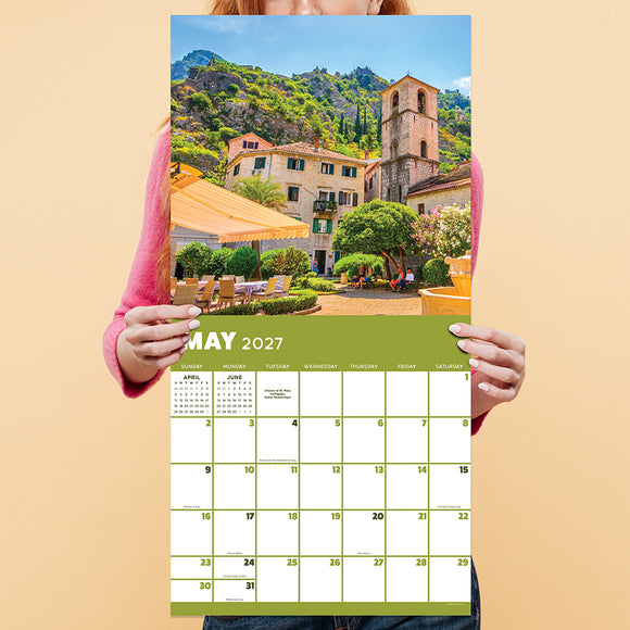 2027 World Travel Wall Calendar