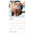 2027 Highland Cows Wall Calendar-3