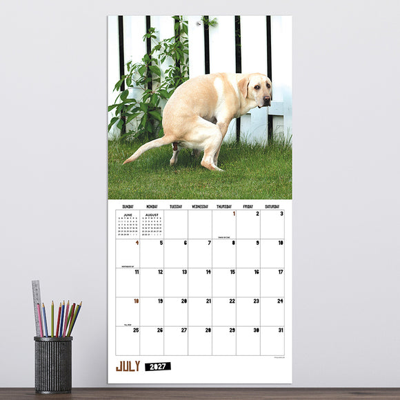 2027 Pooping Dogs Wall Calendar