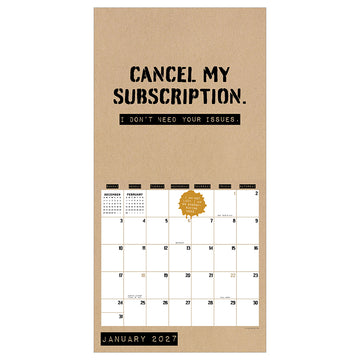 2027 Anti-Affirmations Wall Calendar - 0