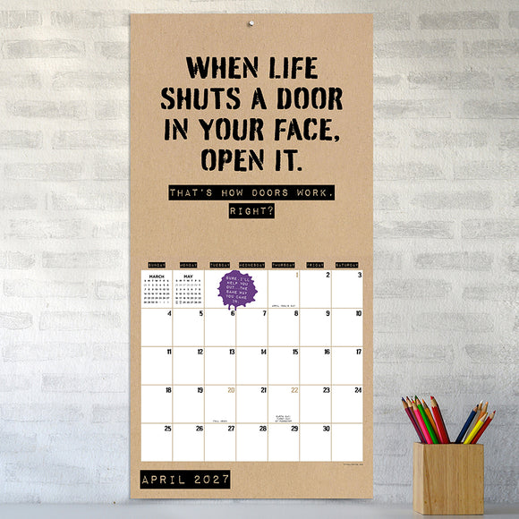 2027 Anti-Affirmations Wall Calendar