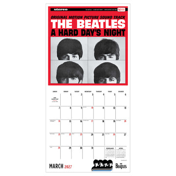 2027 The Beatles: Albums & Artwork Wall Calendar - 0