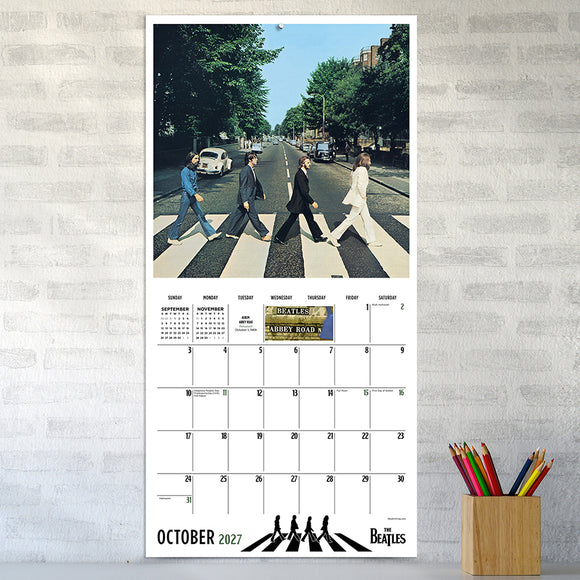 2027 The Beatles: Albums & Artwork Wall Calendar