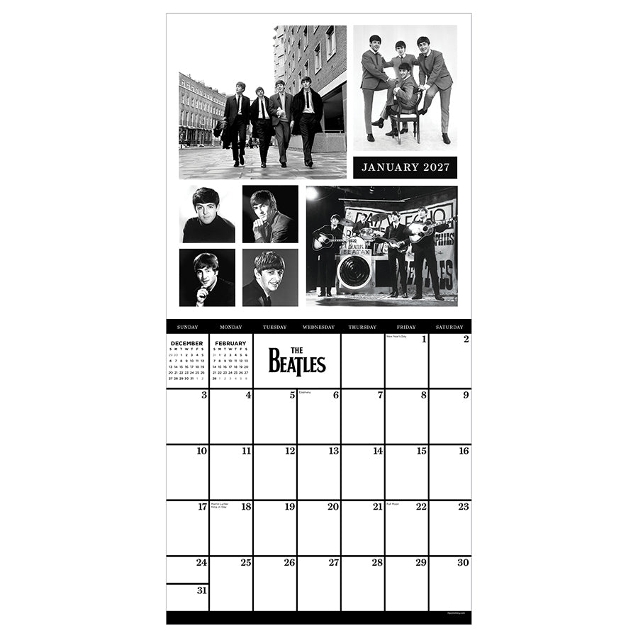 2027 The Beatles: In Black & White Wall Calendar | TF Publishing