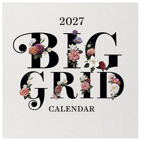 2027 Big Grid-Floral Wall Calendar
