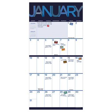 2027 Big Print Wall Calendar - 0