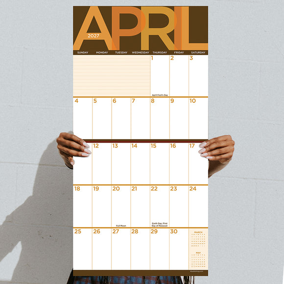 2027 Big Print Wall Calendar