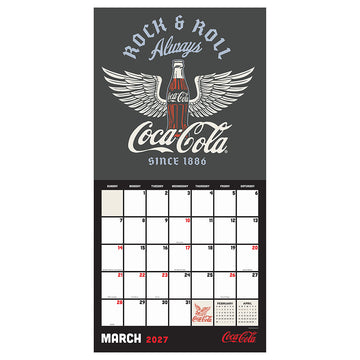 2027 Coca-Cola Red Mixtape Wall Calendar - 0