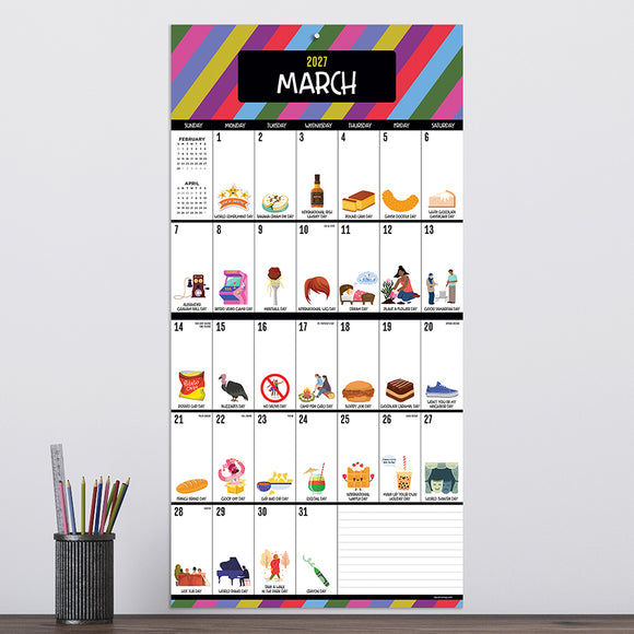 2027 Every Day's A Holiday Wall Calendar