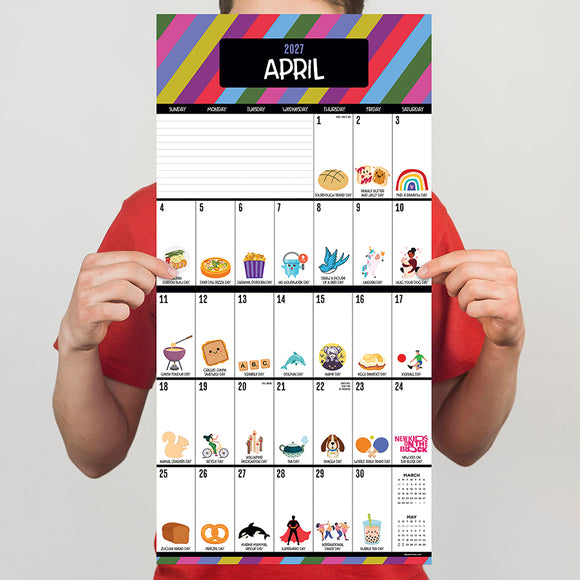 2027 Every Day's A Holiday Wall Calendar