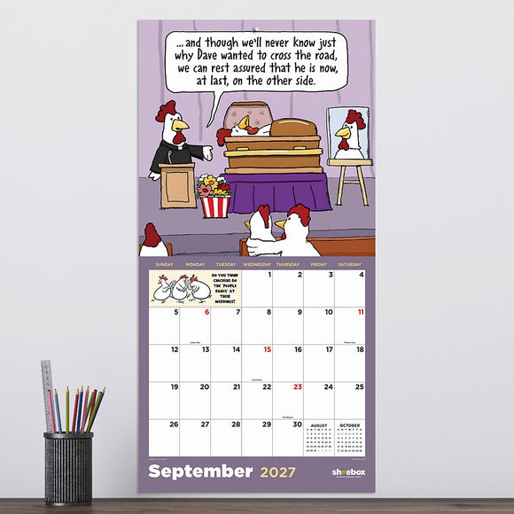 2027 Shoebox: Laugh Out Loud Wall Calendar