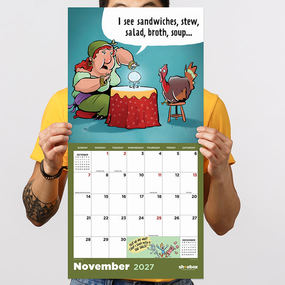 2027 Shoebox: Laugh Out Loud Wall Calendar