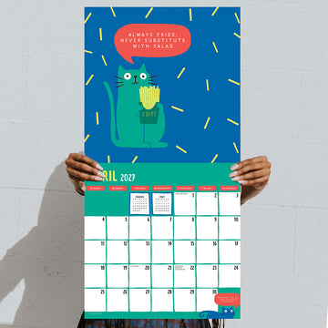 2027 Cat vs Adulting Wall Calendar - 0