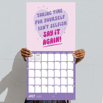 2027 Mahogany Wall Calendar - 0