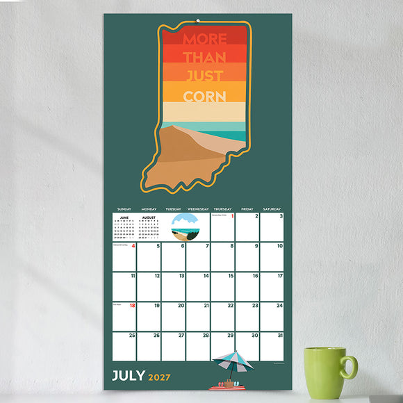 2027 Home: Indiana Wall Calendar